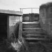 Detail of access steps to bunkers.