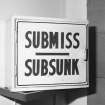 Submiss/Subsunk box (holding emergency procedures for submarine rescue), detail