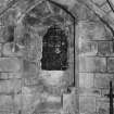 Detail of window in ground floor East chamber