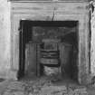 Interior - first floor, north west apartment, detail of fireplace in north wall