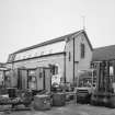 View from South West of annexe to office building, showing oriel window with surrounding rope moulding in South gable