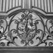 Offices - detail of the ironwork thistle crest above the lift