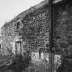View from South East of threshing barn, built 1792.  
Photosurvey 10 February 1994 at Kilrie Farm