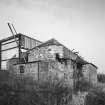 View from South East of threshing barn with covered water- wheel house.  
Photosurvey 10 February 1994 at Kilrie Farm