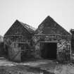 View from West showing threshing barn of 1792.  
Photosurvey 10 February 1994 at Kilrie Farm