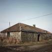 View from South of cart shed and granary range.  
Photosurvey 10 February 1994 at Kilrie Farm