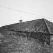 View from South West of cart shed and granary range with opening for hen house in end wall.  
Photosurvey 10 February 1994 at Kilrie Farm