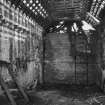 View of interior of threshing barn from West.  
Photosurvey 10 February 1994 at Kilrie Farm
