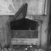 Detail of carriage-horse stable feed bin. 
Photosurvey 10 February 1994 at Kilrie Farm
