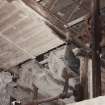 View of underside of straw walkers and drive for straw conveyor 9 May 1994
