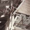 View of underside of straw walkers and drive for straw conveyor 9 May 1994