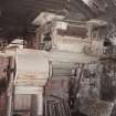View from N end of threshing machine barn, photographed  9 May 1994
