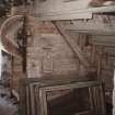Detail of threshing machine showing main fanner, photographed 9 May 1994