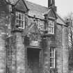 Detail of porch on East front.