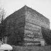 Cults Lime Works, view from NE of stone built, early 19th century limekiln. (datestone of 1807 not visible on photograph.)