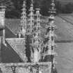 Pinnacles above south east front