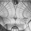 Ground Floor, Gothic Hall, view of fan-vaulted ceiling from south east