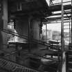 View from NE at middle level of shaft kilns, showing the steel superstructure surrounding the kilns, and their riveted steel cladding