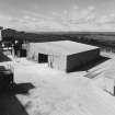 Elevated view from SE of lime store (a former aircraft hangar, moved to the site after World War Two)