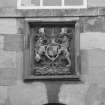 Detail of armorial panel, originally on Tolbooth, but relocated to Academy Building