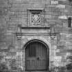 Detail of entrance with heraldic panel above, dated 1621