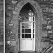 Detail of door in south wall