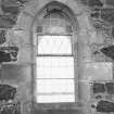 Detail of window, in north wall
