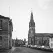 View from East South East showing the setting incluing the town hall