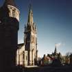 View from South West showing the church and the palace