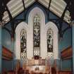 Interior. View from South showing the pulpit and galleries