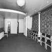 Interior. View of lobby under South gallery