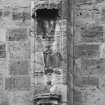 Detail showing aedicule on buttress, South front, South range