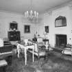 Interior. Ground floor. Dining room showing fireplace and Corinthian pilasters