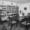 Interior. Ground floor. Library.