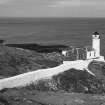 Isle of May.  Low Lighthouse and cottages.  View from South.