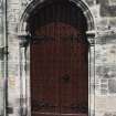 Detail of doorway at west end of south front