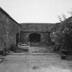 View from N of S end of courtyard