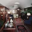 Interior. View of 1st floor vaulted gallery from N