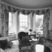 Interior. First floor. View of drawing room showing bay window, from N.