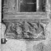 Interior. Sacrament house, detail of corbel with angel