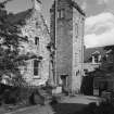 All Saints Episcopal Church.  View of Castlewynd House from West.