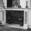 Ground floor library, detail of fireplace