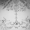 Interior.
Detail of plaster ceiling in Entrance Hall.