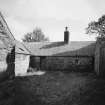 View of kitchen wing and servicve yard from North