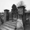 Churchyard gates. Detail