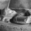 Interior. Chancel. Effigy of Alexander Leslie of Kininvie (1549) Detail