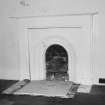 Interior. Detail of first floor fireplace