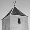 Detail of pyramidal roof on tower