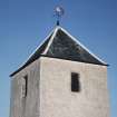 Detail of pyramidal roof on tower