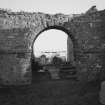 Remains of church, arched doorway, view from west